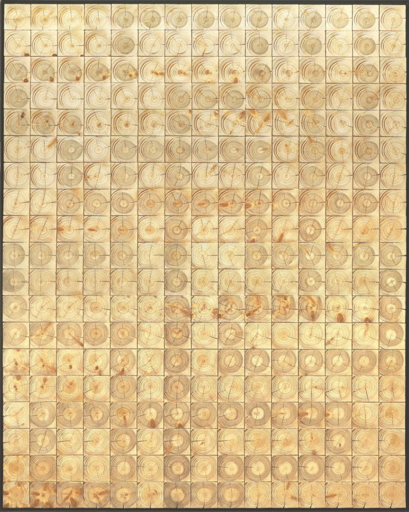 Chronolog, 2022, Kreide, Leinölfirnis und Bleistift auf Holz, 189 x 150,5 cm | Chronolog, 2022, chalk, linseed oil varnish and pencil on panel, 189 x 150.5 cm