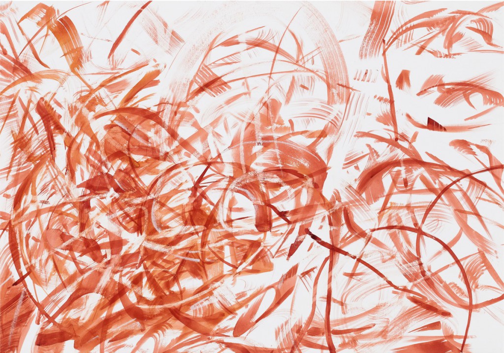 o.T., 2015, Tusche und Kreide auf Papier, 70,2 x 100,5 cm | untitled, 2015, ink and crayon on paper, 70,2 x 100,5 cm